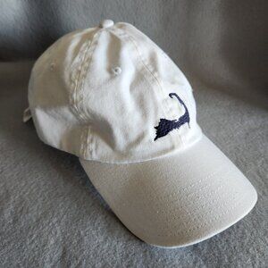Southern Tide Hat Baseball Cap White Cape Cod Front Mini Skipjack One Size NEW